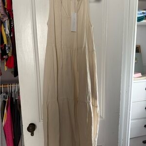 Lush Cream Long Sleeve Dress